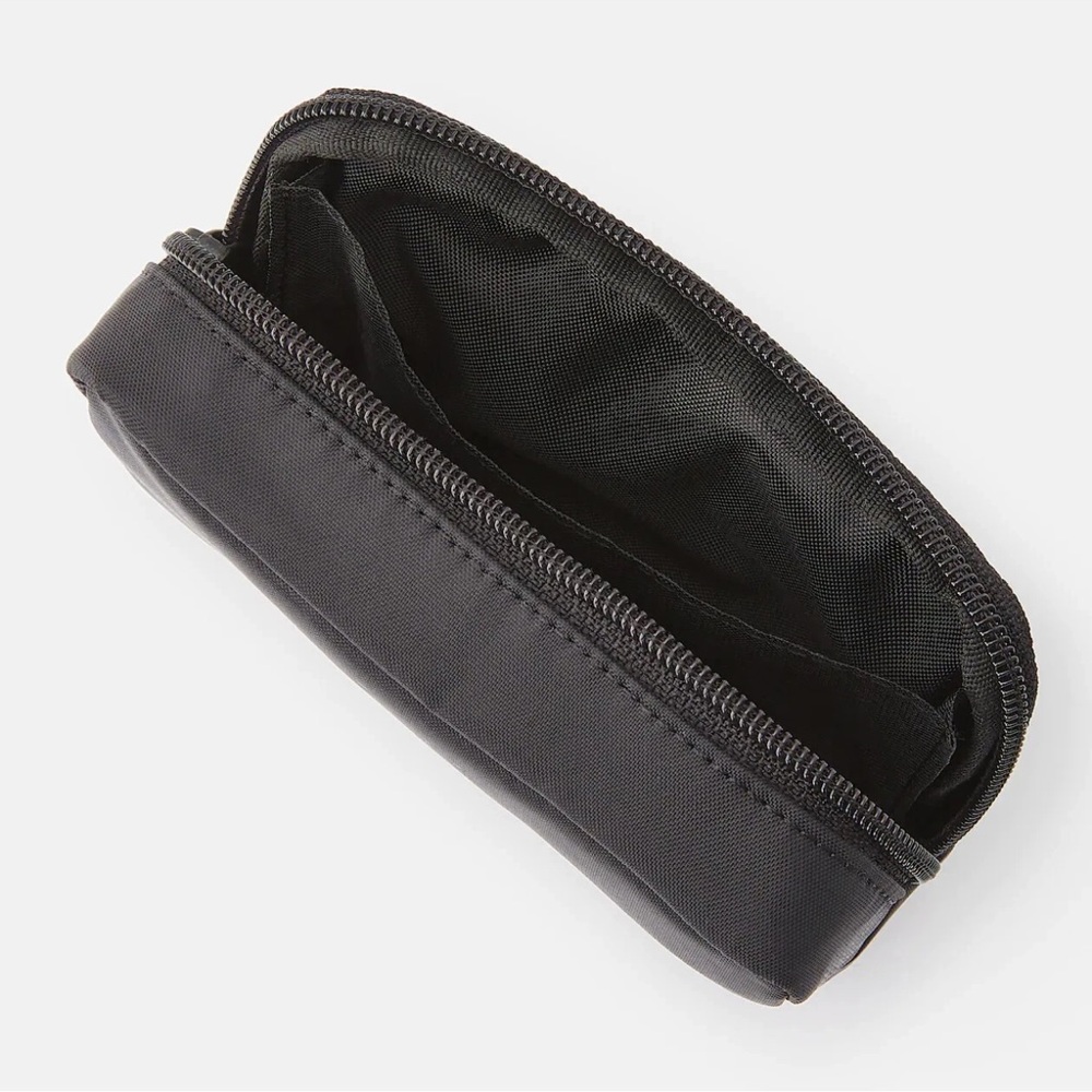 MUJI Nylon Compact Black Pouch Bag 9×14×3.5cm – Travel Case Organizer - Picture 4 of 6